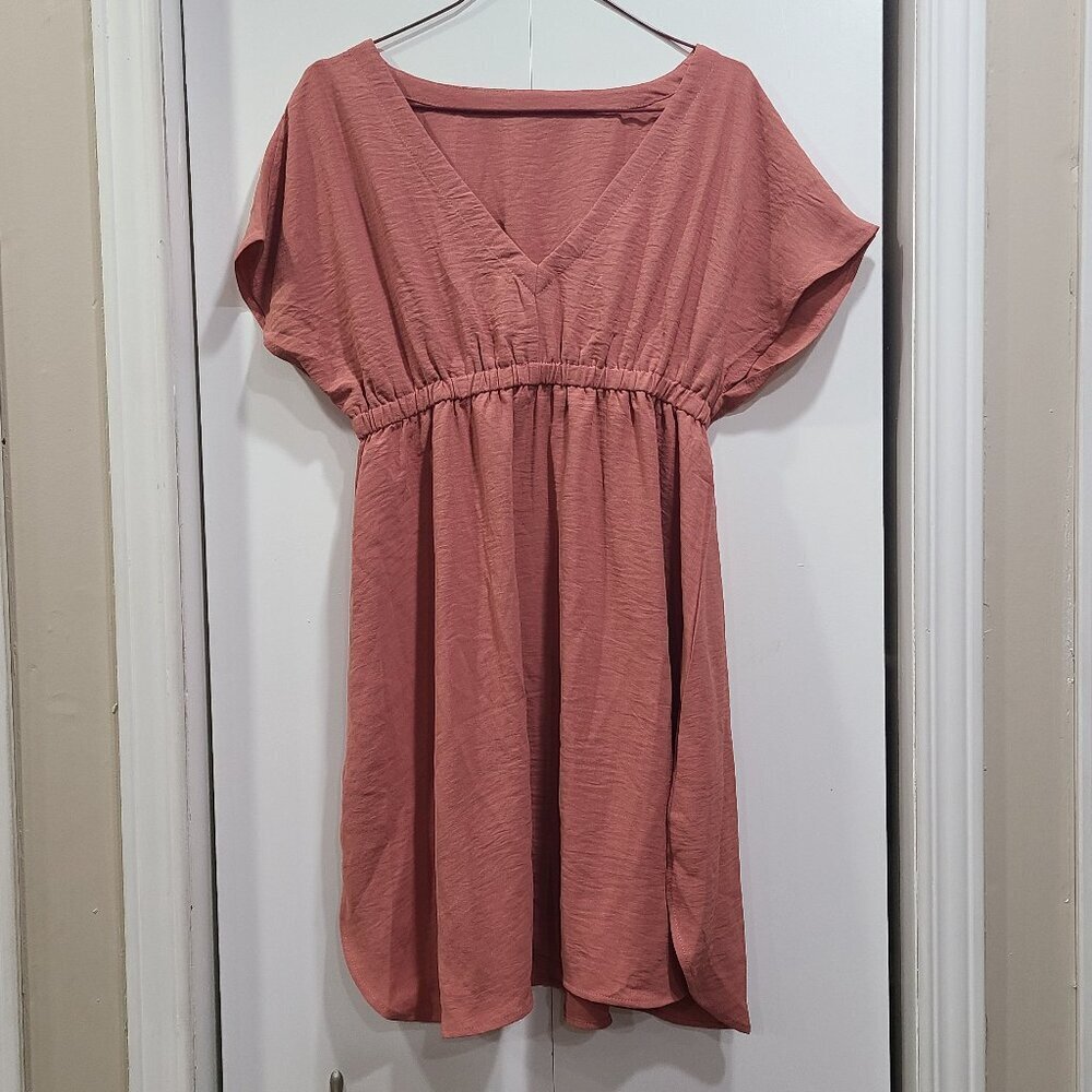 🥵 NWOT Pink dress elastic waist dress